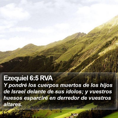 Ezequiel 6:5 RVA Bible Verse Image