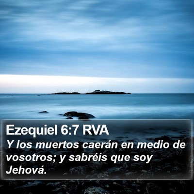 Ezequiel 6:7 RVA Bible Verse Image