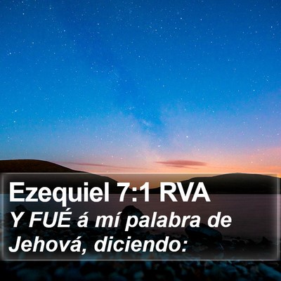 Ezequiel 7:1 RVA Bible Verse Image