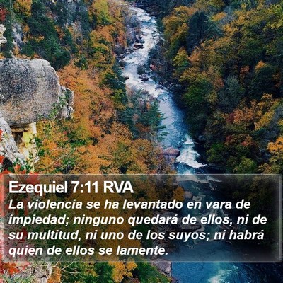 Ezequiel 7:11 RVA Bible Verse Image