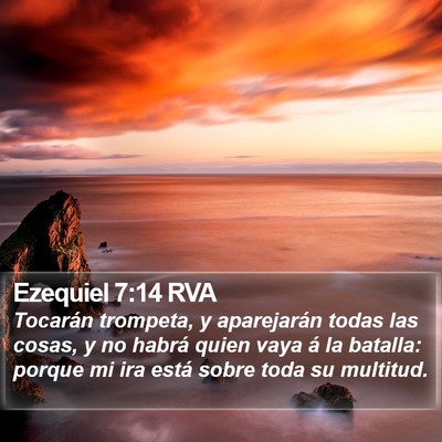 Ezequiel 7:14 RVA Bible Verse Image