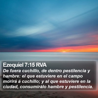 Ezequiel 7:15 RVA Bible Verse Image