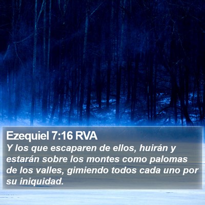 Ezequiel 7:16 RVA Bible Verse Image