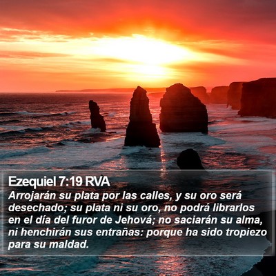 Ezequiel 7:19 RVA Bible Verse Image