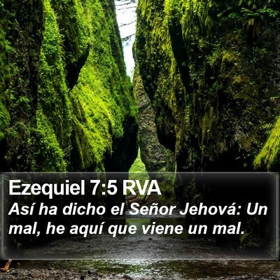 Ezequiel 7:5 RVA Bible Verse Image