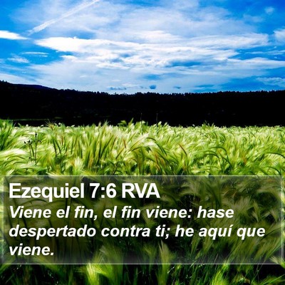 Ezequiel 7:6 RVA Bible Verse Image