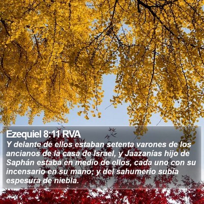 Ezequiel 8:11 RVA Bible Verse Image