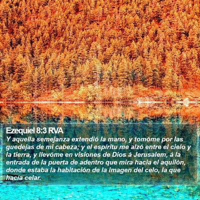 Ezequiel 8:3 RVA Bible Verse Image