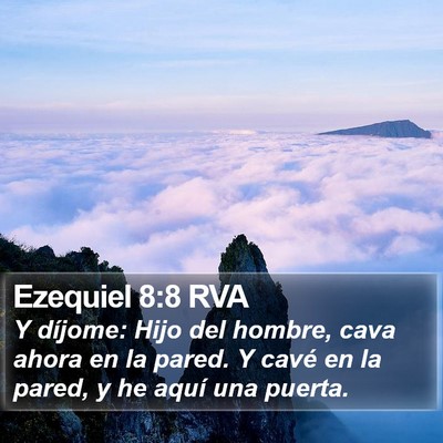 Ezequiel 8:8 RVA Bible Verse Image