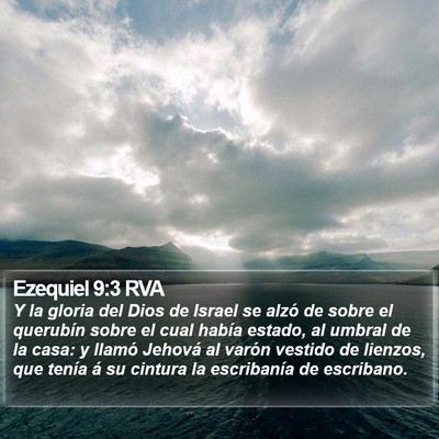 Ezequiel 9:3 RVA Bible Verse Image