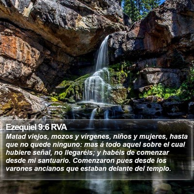 Ezequiel 9:6 RVA Bible Verse Image