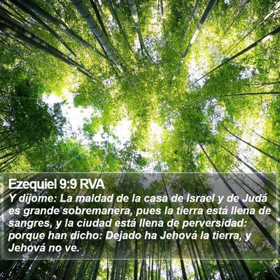 Ezequiel 9:9 RVA Bible Verse Image
