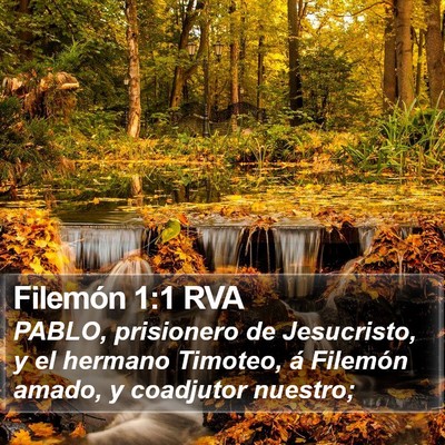 Filemón 1:1 RVA Bible Verse Image