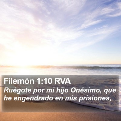 Filemón 1:10 RVA Bible Verse Image