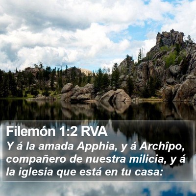 Filemón 1:2 RVA Bible Verse Image