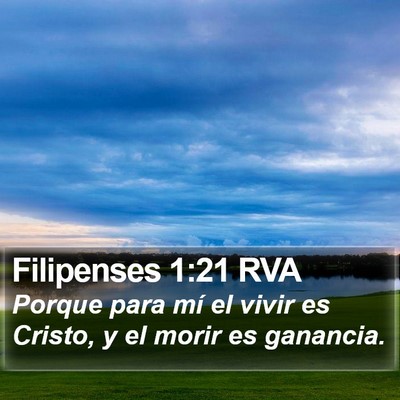 Filipenses 1:21 RVA Bible Verse Image