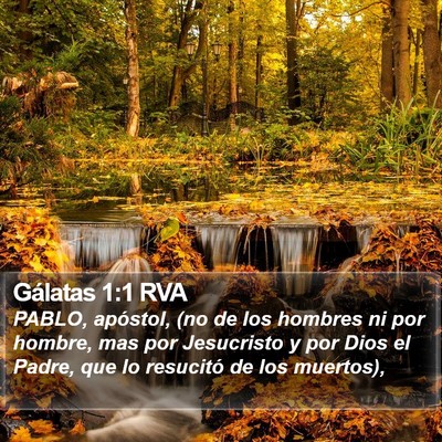 Gálatas 1:1 RVA Bible Verse Image