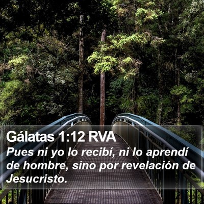 Gálatas 1:12 RVA Bible Verse Image