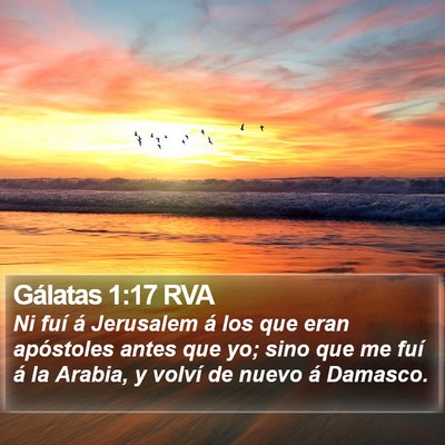 Gálatas 1:17 RVA Bible Verse Image