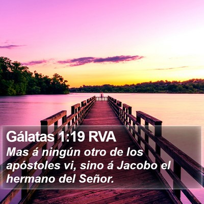 Gálatas 1:19 RVA Bible Verse Image