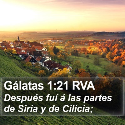 Gálatas 1:21 RVA Bible Verse Image