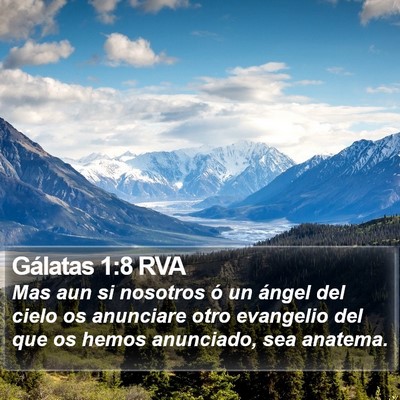 Gálatas 1:8 RVA Bible Verse Image