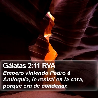 Gálatas 2:11 RVA Bible Verse Image