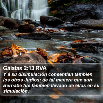 Gálatas 2:13 RVA Bible Verse Image