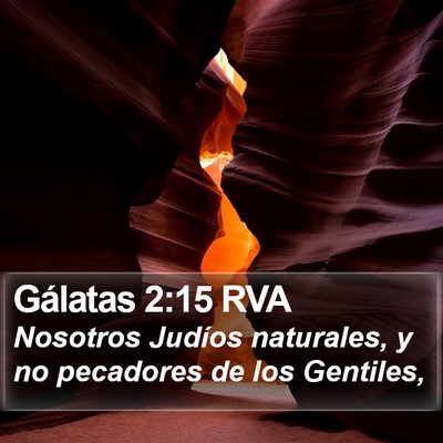 Gálatas 2:15 RVA Bible Verse Image