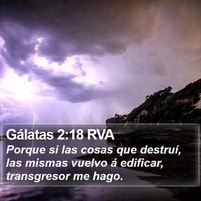 Gálatas 2:18 RVA Bible Verse Image