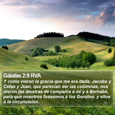 Gálatas 2:9 RVA Bible Verse Image