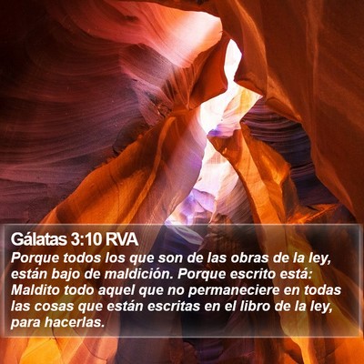 Gálatas 3:10 RVA Bible Verse Image
