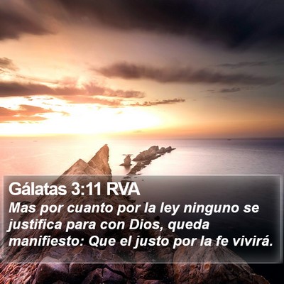 Gálatas 3:11 RVA Bible Verse Image