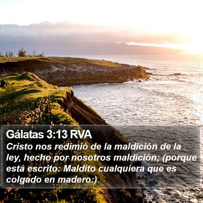 Gálatas 3:13 RVA Bible Verse Image