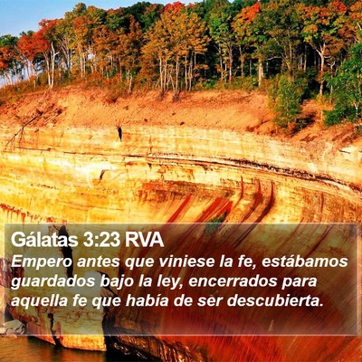Gálatas 3:23 RVA Bible Verse Image
