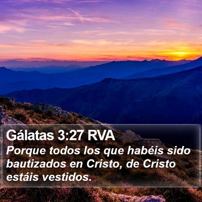 Gálatas 3:27 RVA Bible Verse Image