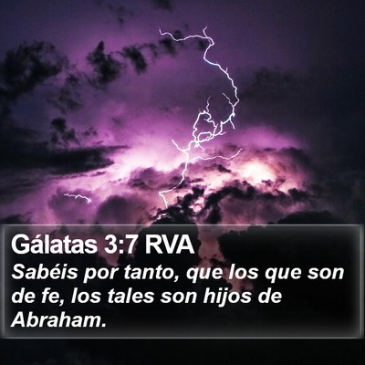 Gálatas 3:7 RVA Bible Verse Image