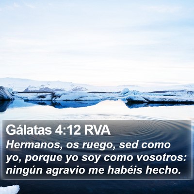 Gálatas 4:12 RVA Bible Verse Image