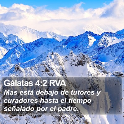 Gálatas 4:2 RVA Bible Verse Image