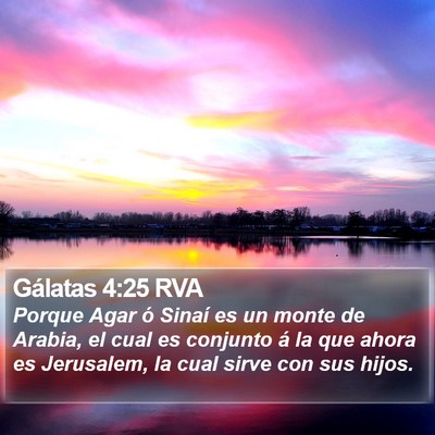 Gálatas 4:25 RVA Bible Verse Image