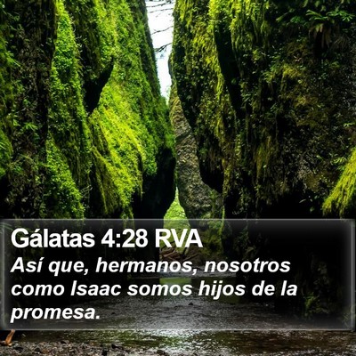 Gálatas 4:28 RVA Bible Verse Image