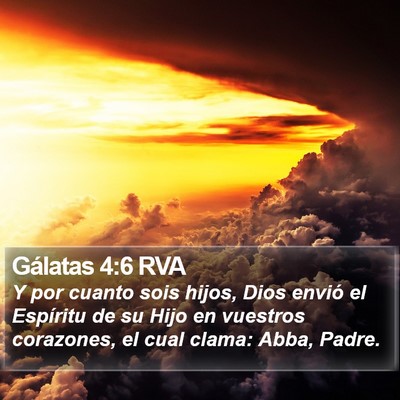 Gálatas 4:6 RVA Bible Verse Image