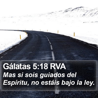 Gálatas 5:18 RVA Bible Verse Image