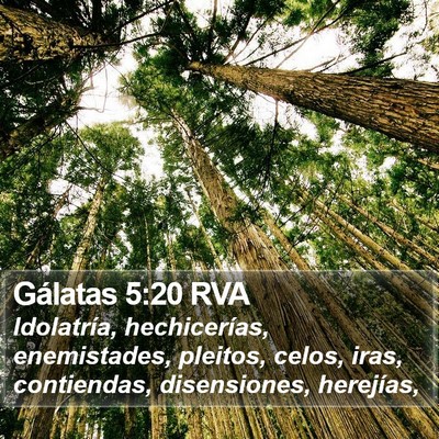 Gálatas 5:20 RVA Bible Verse Image