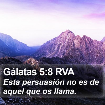 Gálatas 5:8 RVA Bible Verse Image