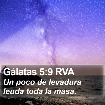 Gálatas 5:9 RVA Bible Verse Image
