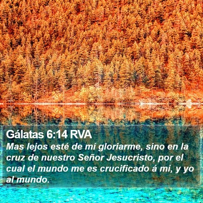 Gálatas 6:14 RVA Bible Verse Image