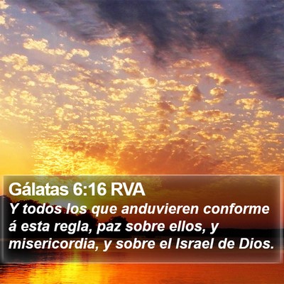 Gálatas 6:16 RVA Bible Verse Image