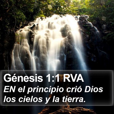 Génesis 1:1 RVA Bible Verse Image