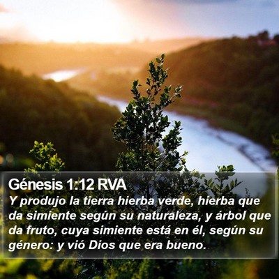 Génesis 1:12 RVA Bible Verse Image